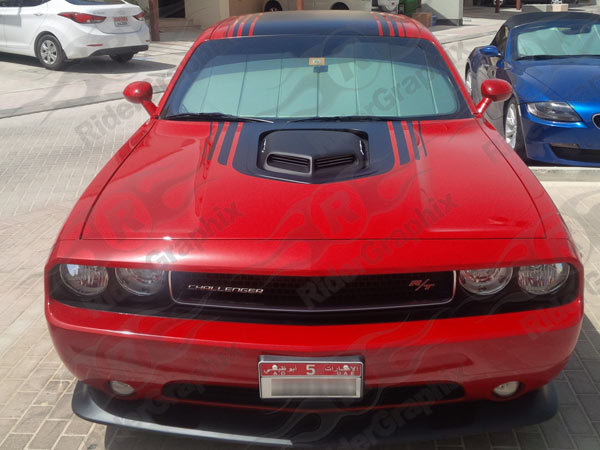 2014 - Up Dodge Challenger Shaker Full Stripe Kit