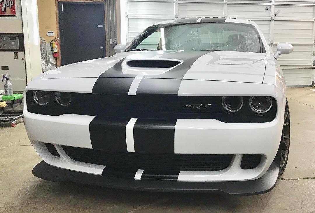 2015 - 2018 Up Dodge Challenger SRT Hellcat Style Rally Stripe Kit​