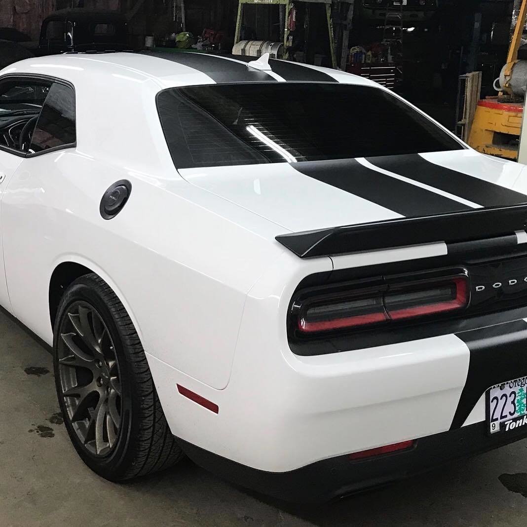 2015 - 2018 Up Dodge Challenger SRT Hellcat Style Rally Stripe Kit​
