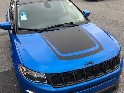 2017 - Up Jeep Compass Trailhawk Style Hood Blackout Graphics