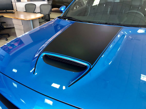 2015 - up Dodge Challenger SRT Hellcat Scat Pack RT GT Hood Blackout Graphics