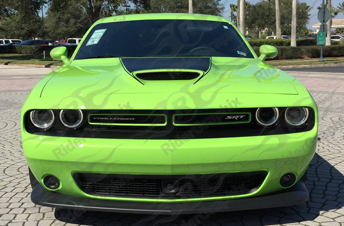 2015 - up Dodge Challenger SRT Hellcat Scat Pack RT GT Hood Blackout Graphics