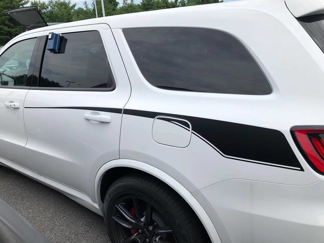 2011 - Up Dodge Durango Rear Hockey Stripes