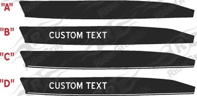 2015 - 2023 Mustang Devil Tail Side Stripes