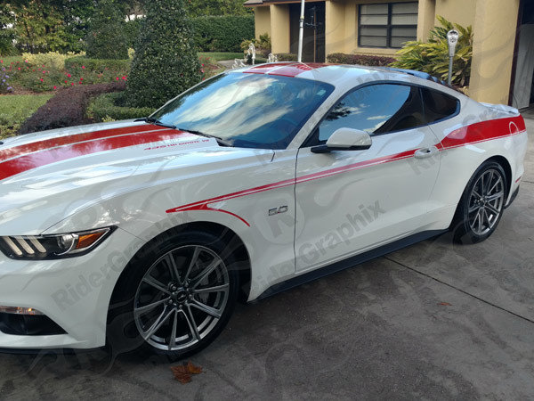 2015 - Up Mustang Devil Tail Side Stripes