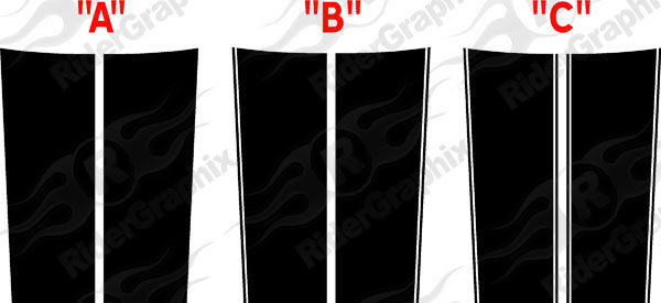 2008 - 2014 Challenger SRT 392 Style Rally Stripes