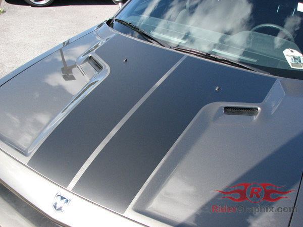 2008 - 2014 Challenger SRT Factory Style Hood Stripes