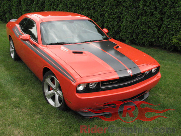 2008 - Up Dodge Challenger 71 RT Style Side Stripes