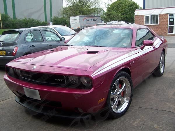 2008 - Up Dodge Challenger 71 RT Style Side Stripes