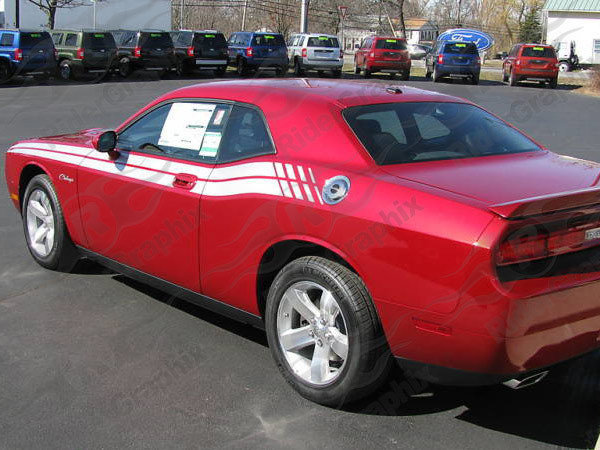 2008 - Up Dodge Challenger 71 RT Style Side Stripes