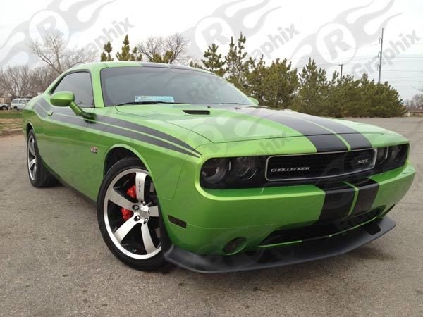 2008 - Up Dodge Challenger 71 RT Style Side Stripes