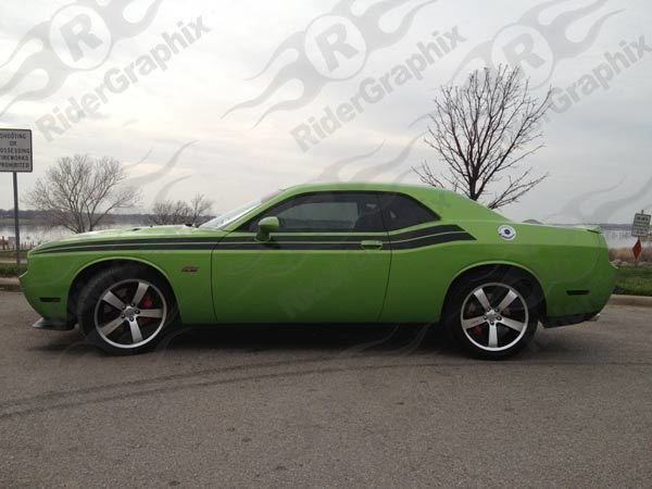 2008 - Up Dodge Challenger 71 RT Style Side Stripes