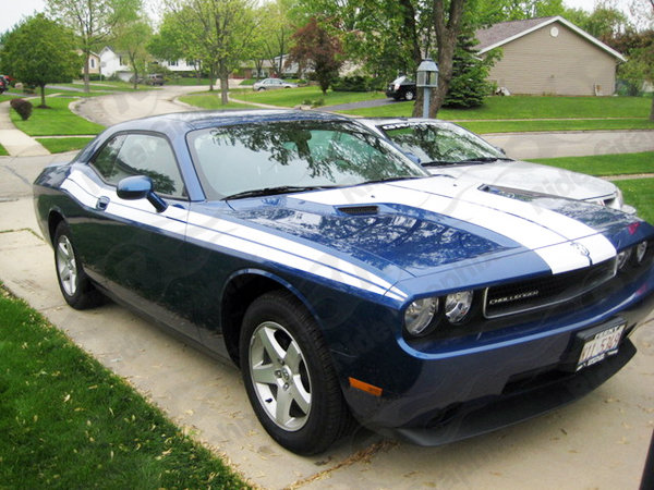 2008 - 2014 Challenger SRT Factory Style Hood Stripes