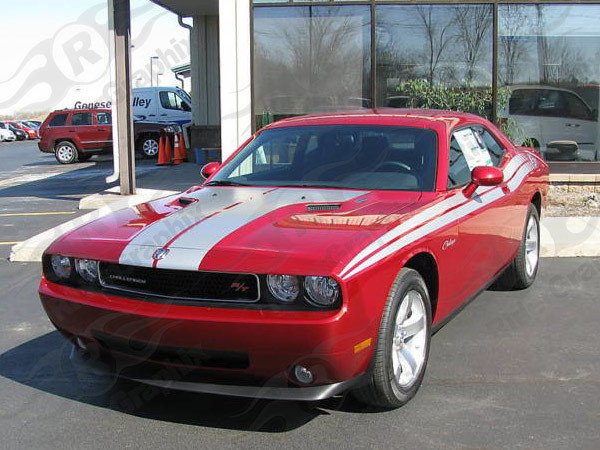 2008 - 2014 Challenger SRT Factory Style Hood Stripes