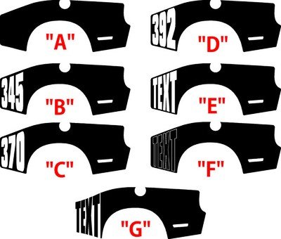 2008 - Up Challenger Gen 2 Billboard Style Side Decals