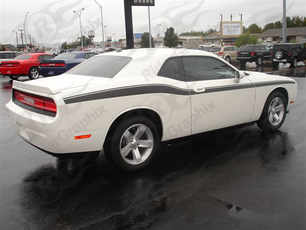 2008 - Up Dodge Challenger Full Upper Accent Side Stripes