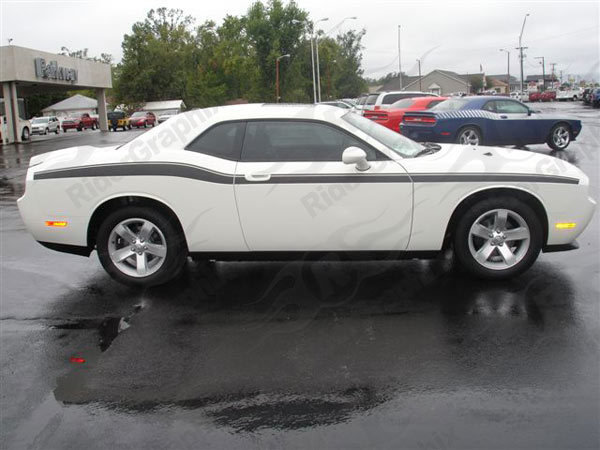 2008 - Up Dodge Challenger Full Upper Accent Side Stripes