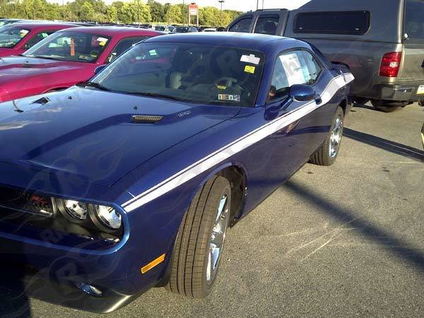 2008 - Up Dodge Challenger Full Upper Accent Side Stripes