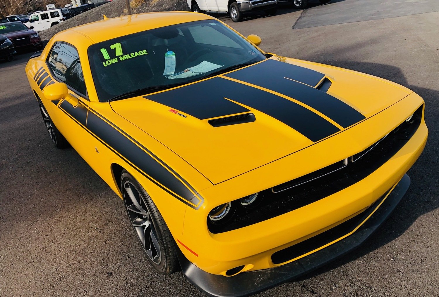 2015 - Up Dodge Challenger SXT / RT / GT AWD Split Hood Decal Kit