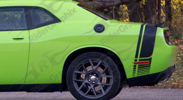2008 - Up Dodge Challenger Scat Pack Style Tail Stripes