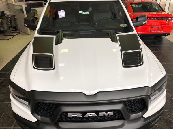 2019 - Up Ram 1500 Rebel / Sport Hood Insert Decal Graphics