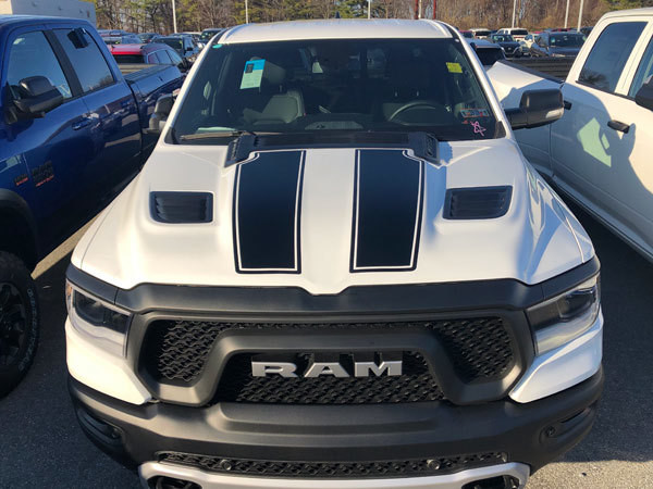 2019 - Up Ram 1500 Rebel / Sport Hood and Tailgate Rally Stripe Kit-EBspecial