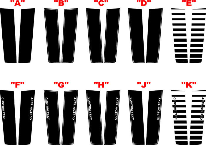 2019 - Up Ram 1500 Standard Hood Decal Graphics