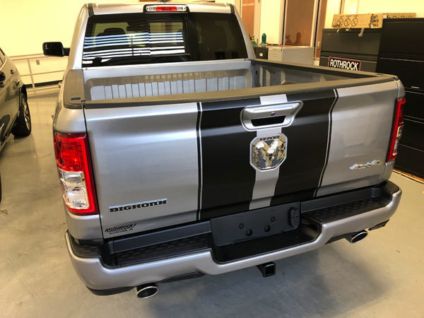 2019 - Up Ram 1500 Standard Hood and Tailgate Rally Stripes