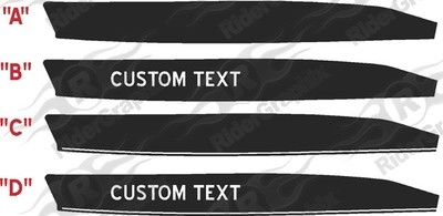 2015 - 2023 Mustang Upper Bodyline Side Accent Stripes