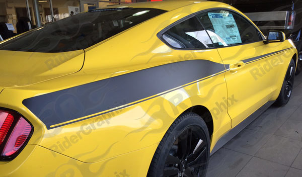 2015 - Up Mustang Upper Bodyline Side Accent Stripes