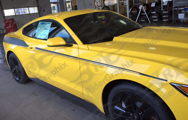 2015 - 2023 Mustang Upper Bodyline Side Accent Stripes