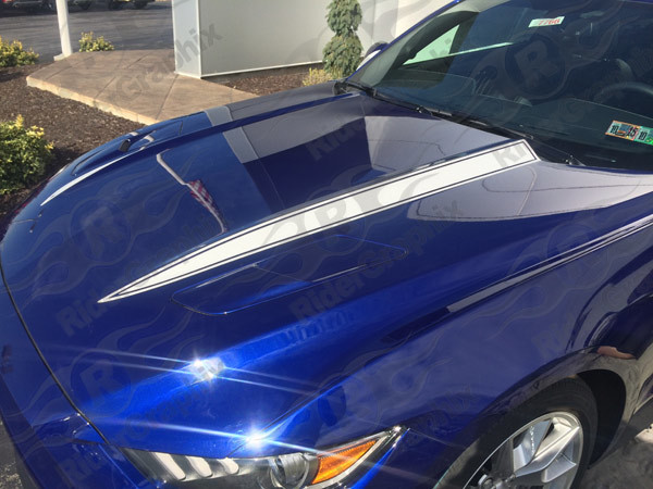 2015 - 2018 Mustang Hood Spear Accent Graphics
