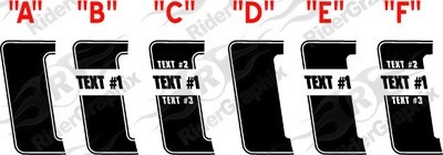 2015 - 2023 Mustang 69 Boss 302 Style Reverse C Stripe Kit