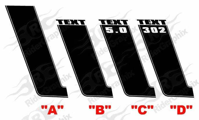 2010-2014 Mustang Boss Style Side Only Stripe Kit (Factory 2013 Style)