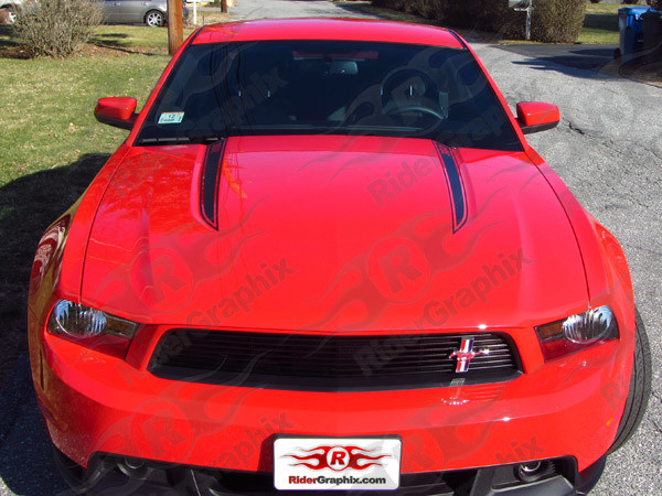 2010-2014 Mustang Hood Spear Accent Graphics