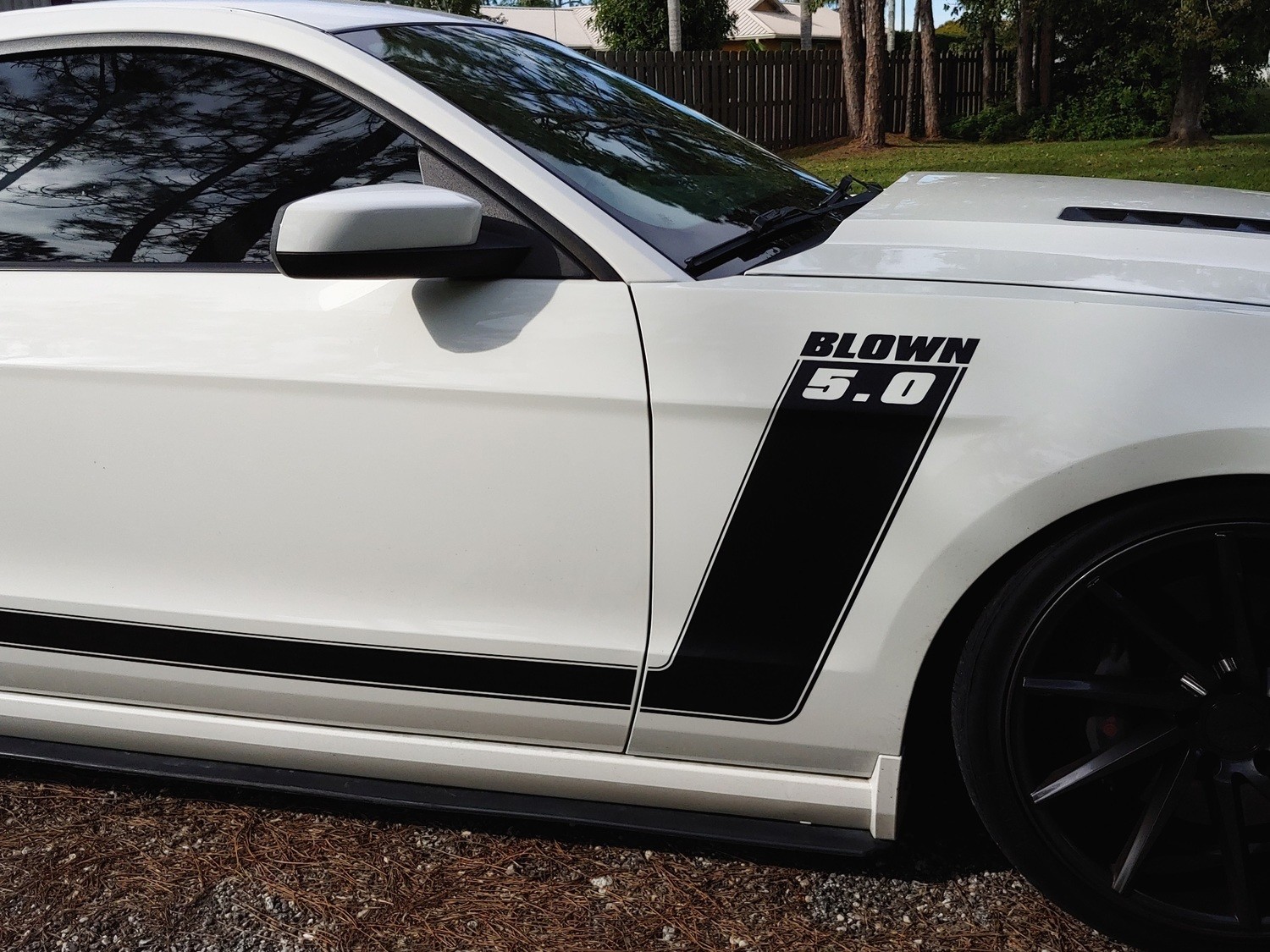 2010-2014 Mustang Boss Style Side Only Stripe Kit (Factory 2013 Style)