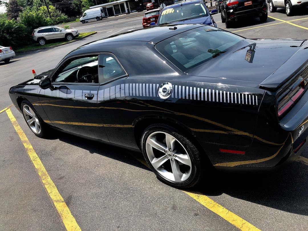 2008 - Up Dodge Challenger AAR Style Full Upper Strobe Stripes