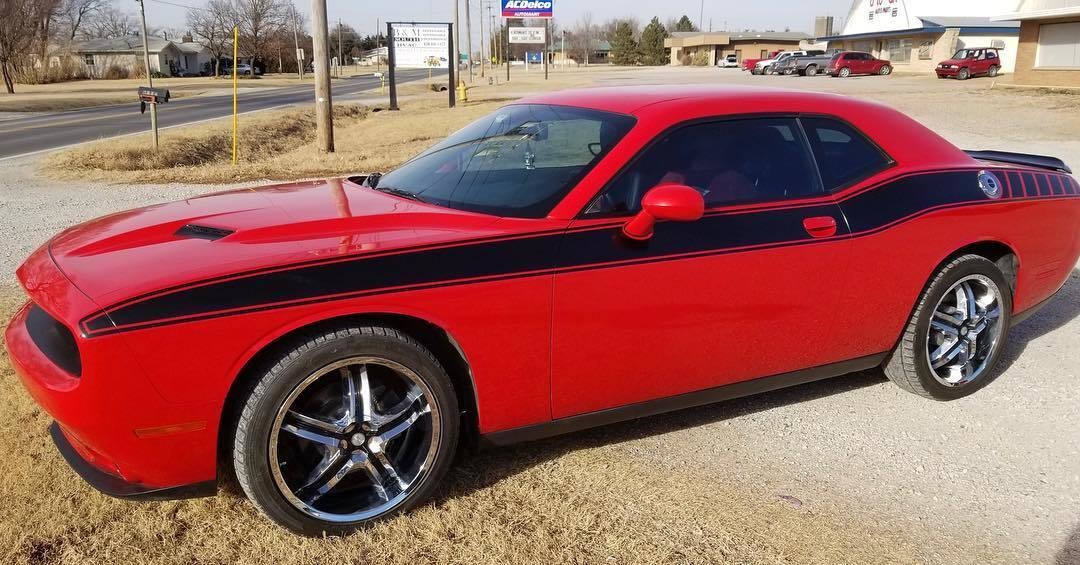 2008 - Up Dodge Challenger Full Body Length Upper Side Stripes