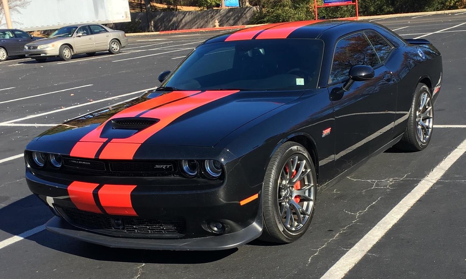 2015 - 2018 Up Dodge Challenger SRT Hellcat Style Rally Stripe Kit​