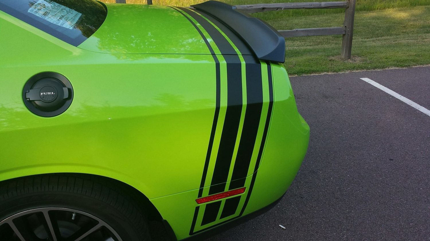 2008 - Up Dodge Challenger Bumble Bee Style Tail Stripes