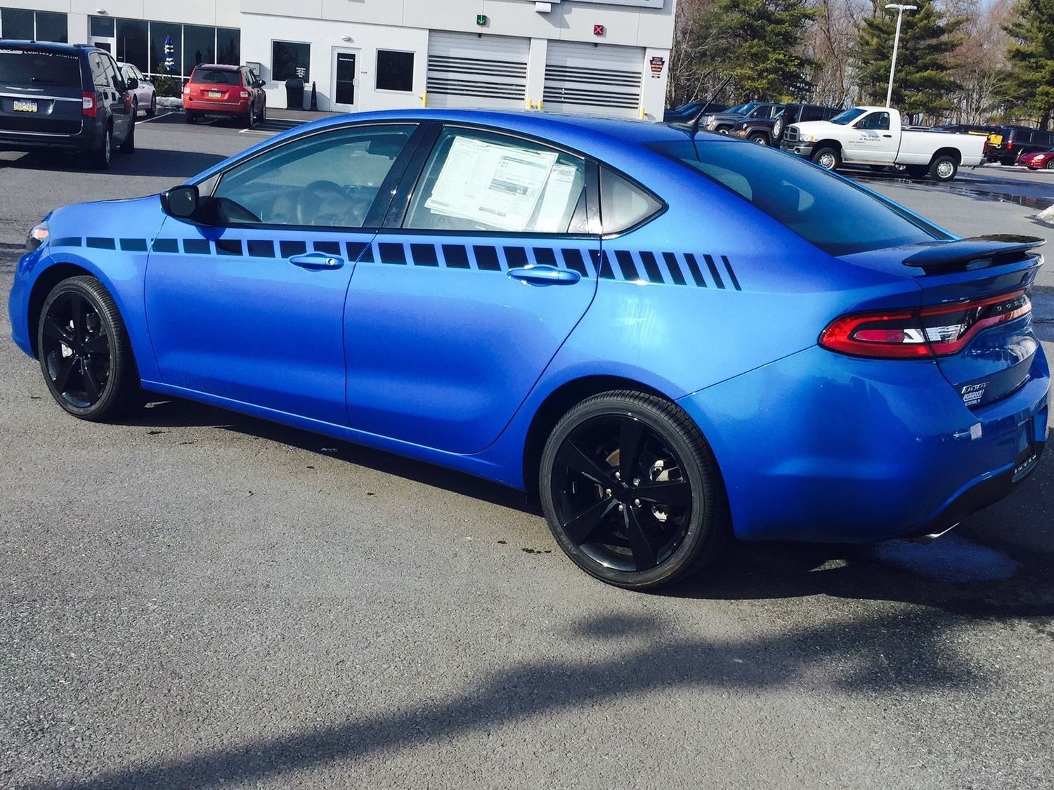 2013 - 2016 Dodge Dart Upper Bodyline Strobe Stripe Kit