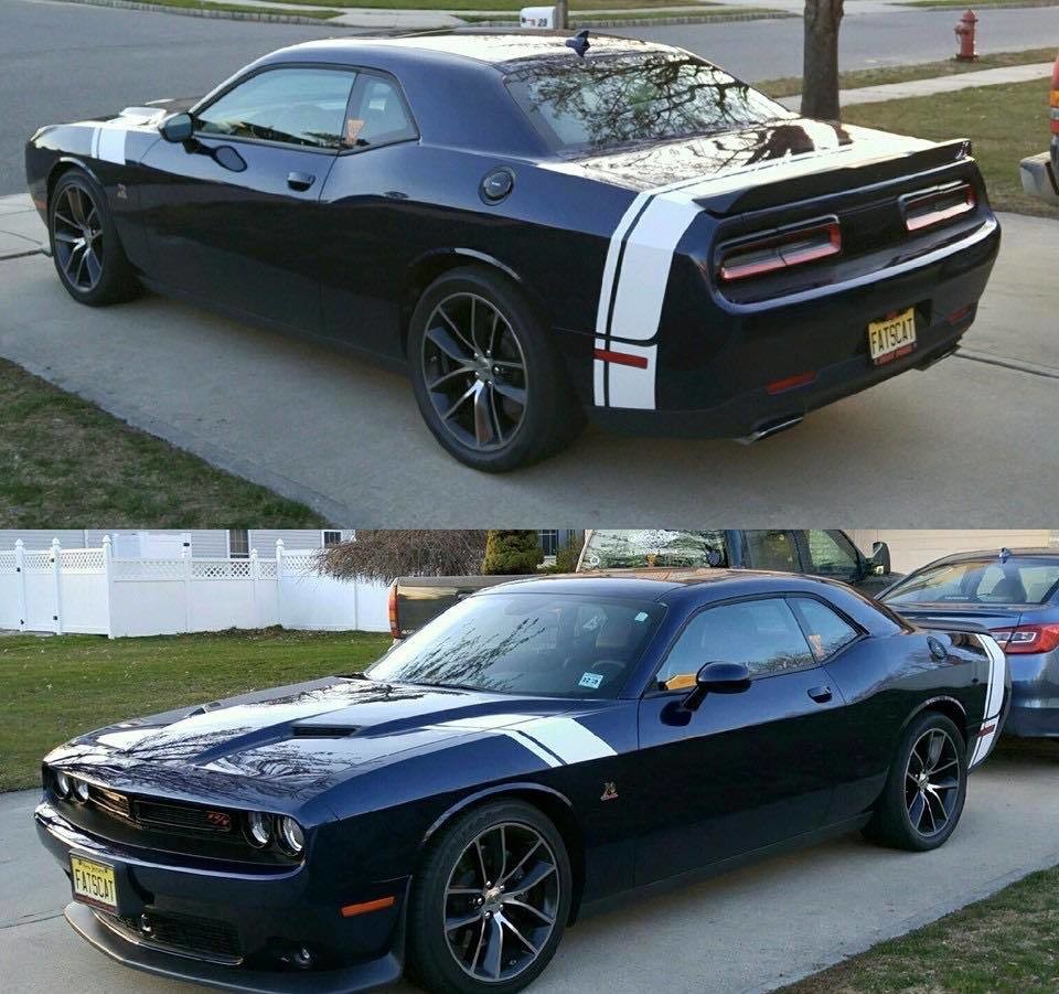 2008 - Up Dodge Challenger Scat Pack Style Tail Stripes
