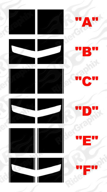 2010 - 2013 Camaro Pace Car Style Rally Stripe Kit