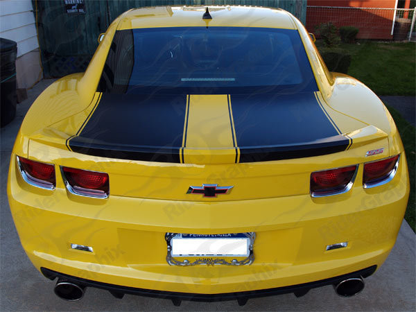 2010 - 2015 Camaro Bumble Bee Style Extended Length Rally Stripe Kit