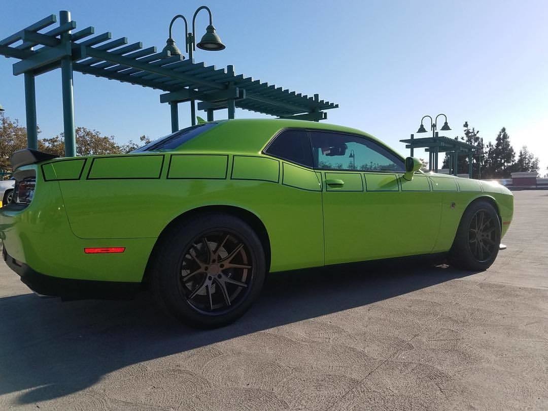 2008 - Up Dodge Challenger Full Body Length Upper Strobe Side Stripes