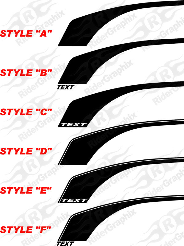 2010 - 2015 Camaro Side Retro Hockey Stripe Graphics