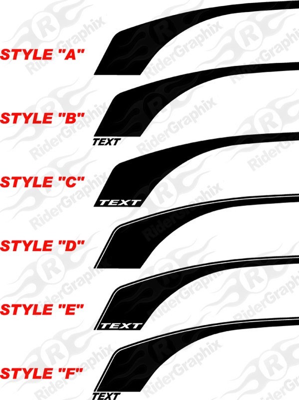 2010 - 2015 Camaro Side Retro Hockey Stripe Graphics