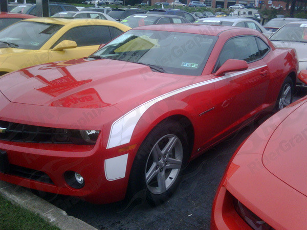 2010 - 2015 Camaro Side Retro Hockey Stripe Graphics