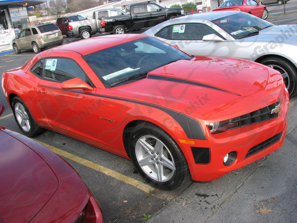 2010 - 2015 Camaro Side Retro Hockey Stripe Graphics