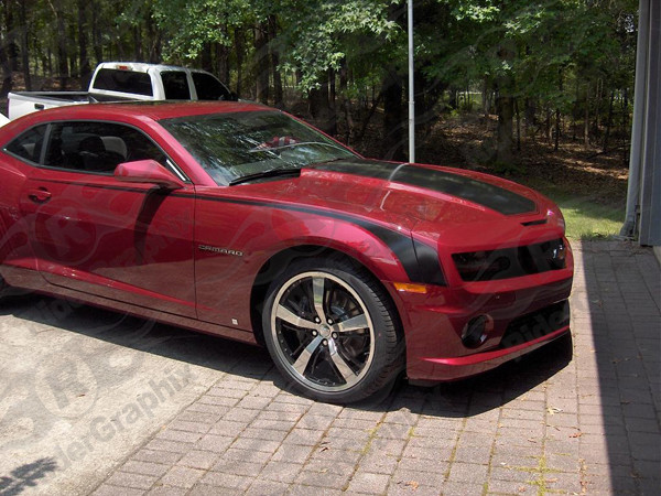 2010 - 2015 Camaro Side Retro Hockey Stripe Graphics